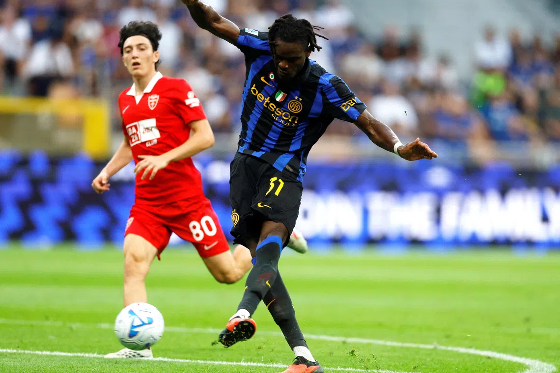 Inter begin title defence with stylish 4-1 win over Monza | The Straits  Times
