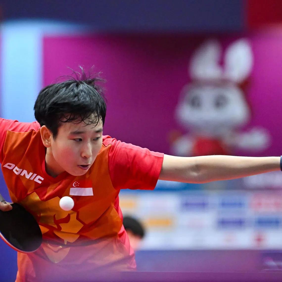 Zhou Jingyi, 19, faces/faced a preliminary round matchup as she was ranked below the top 48.