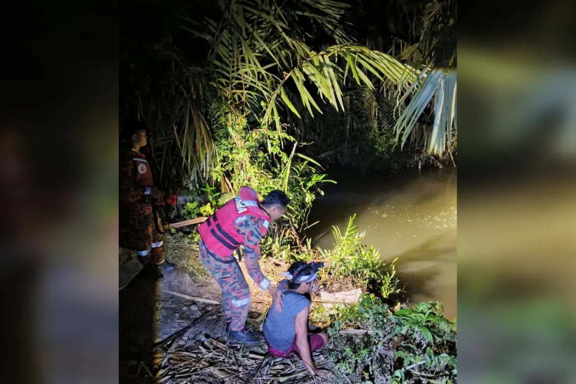 The victim was catching prawns when the crocodile lunged at him and dragged him into the water.