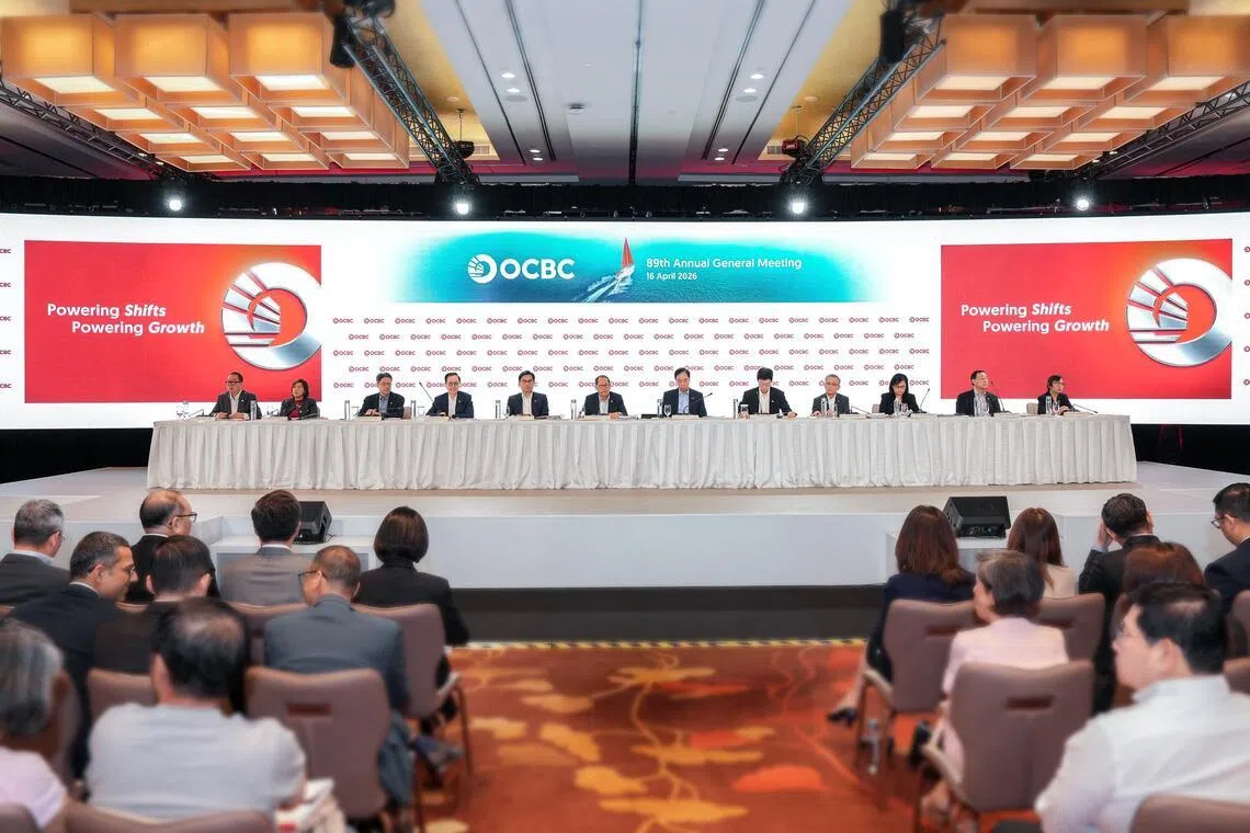 OCBC Bank’s AGM was held on April 16 at the Sands Expo & Convention Centre.