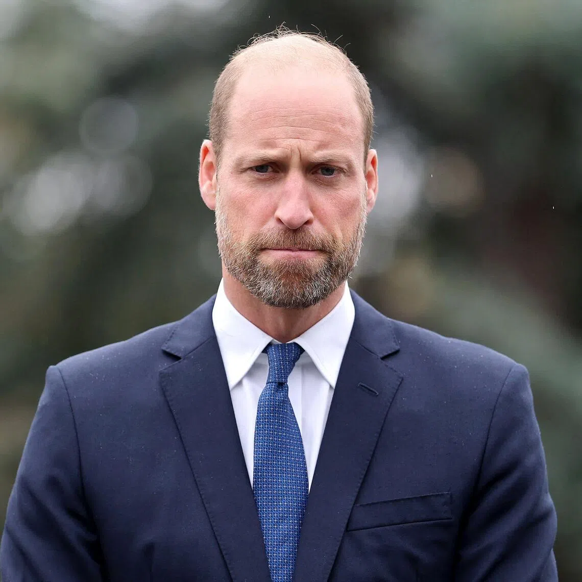 Britain's Prince William, Prince of Wales attends the launch of the Global Humanitarian Memorial in London on October 1, 2025. The Memorial, created by Michael Landy and the Humanitarian Memorial Committee, celebrates humanitarians across the world, and pays tribute to those who have lost their lives whilst delivering humanitarian aid. (Photo by Chris Jackson / POOL / AFP)