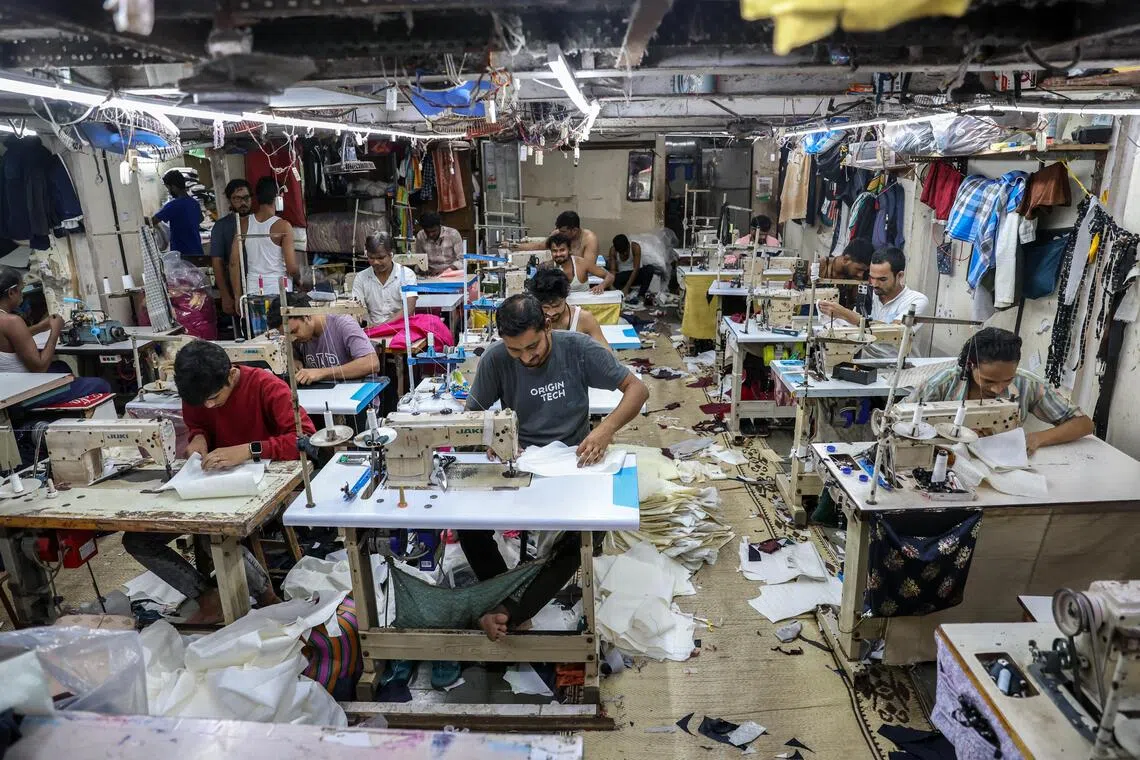 Trump's tariffs have upset India's S$14.3 billion textile export industry and shaken confidence in the US market.