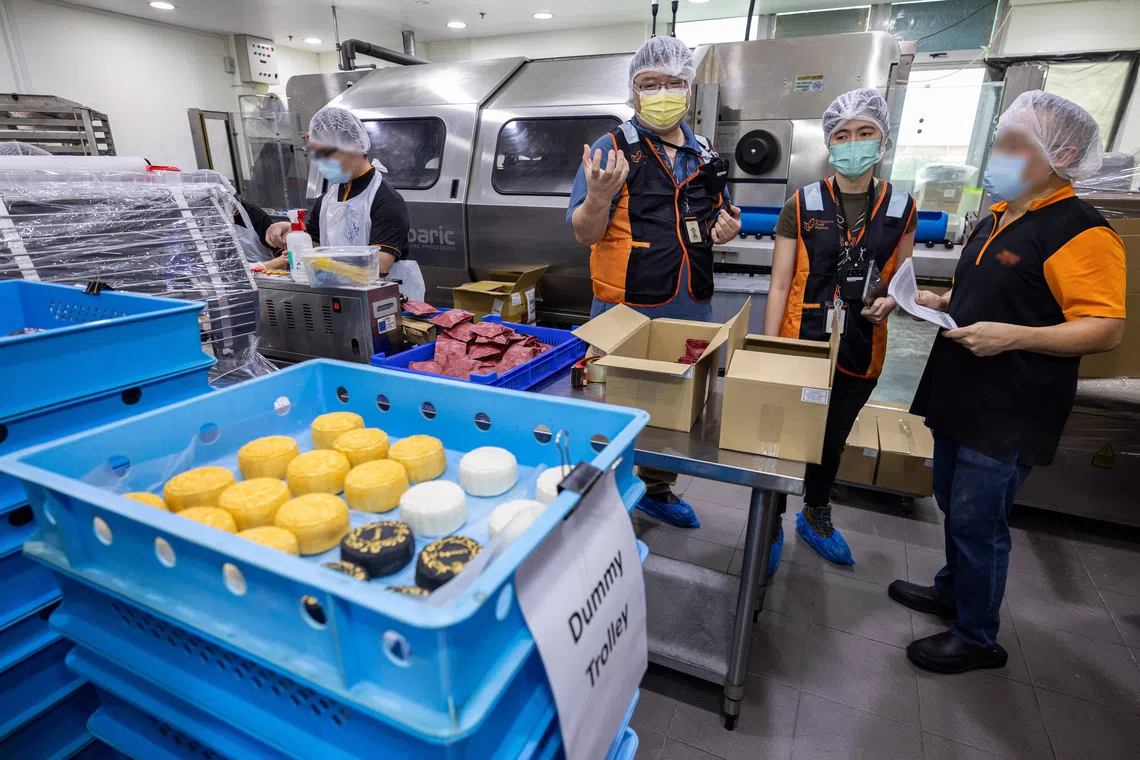 During checks, SFA officers inspect production facilities and ensure proper handling and storage practices, among others.