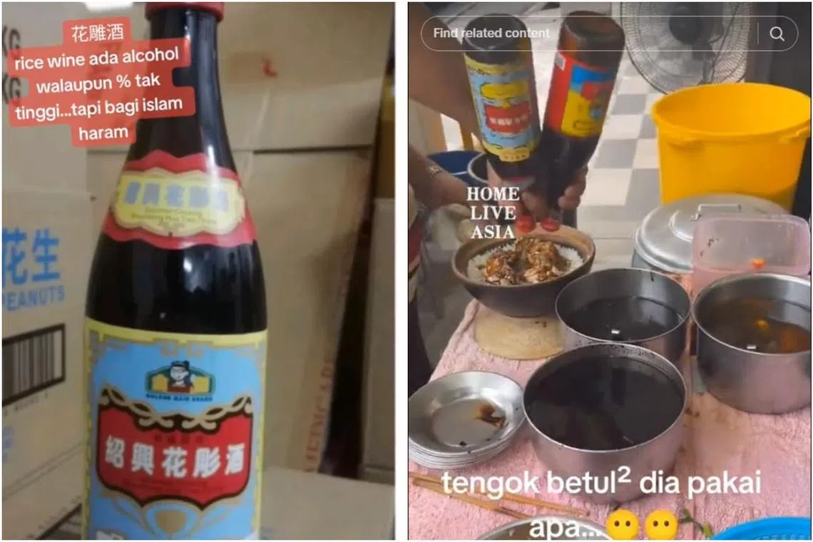 The food stall faced fresh trouble after a video showed the stall owner dousing his dish with rice wine.