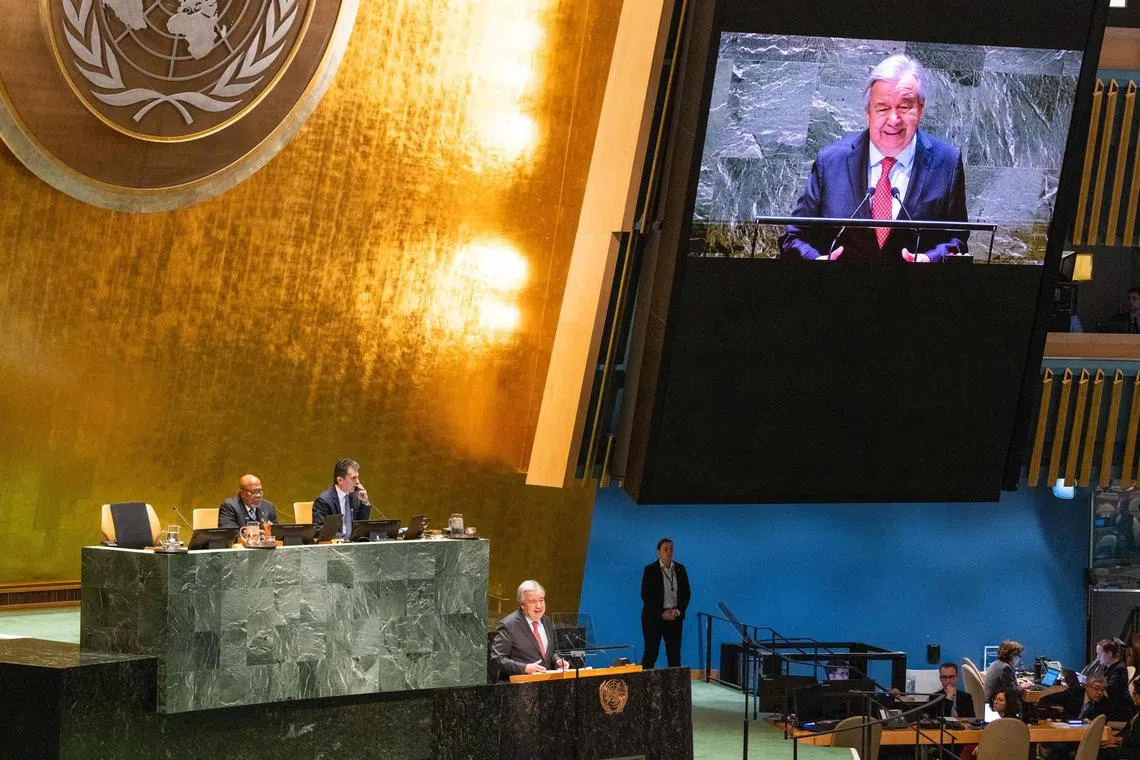In his speech, UN Secretary-General Antonio Guterres called for changes to the UN Security Council and international financial system, among other reforms.