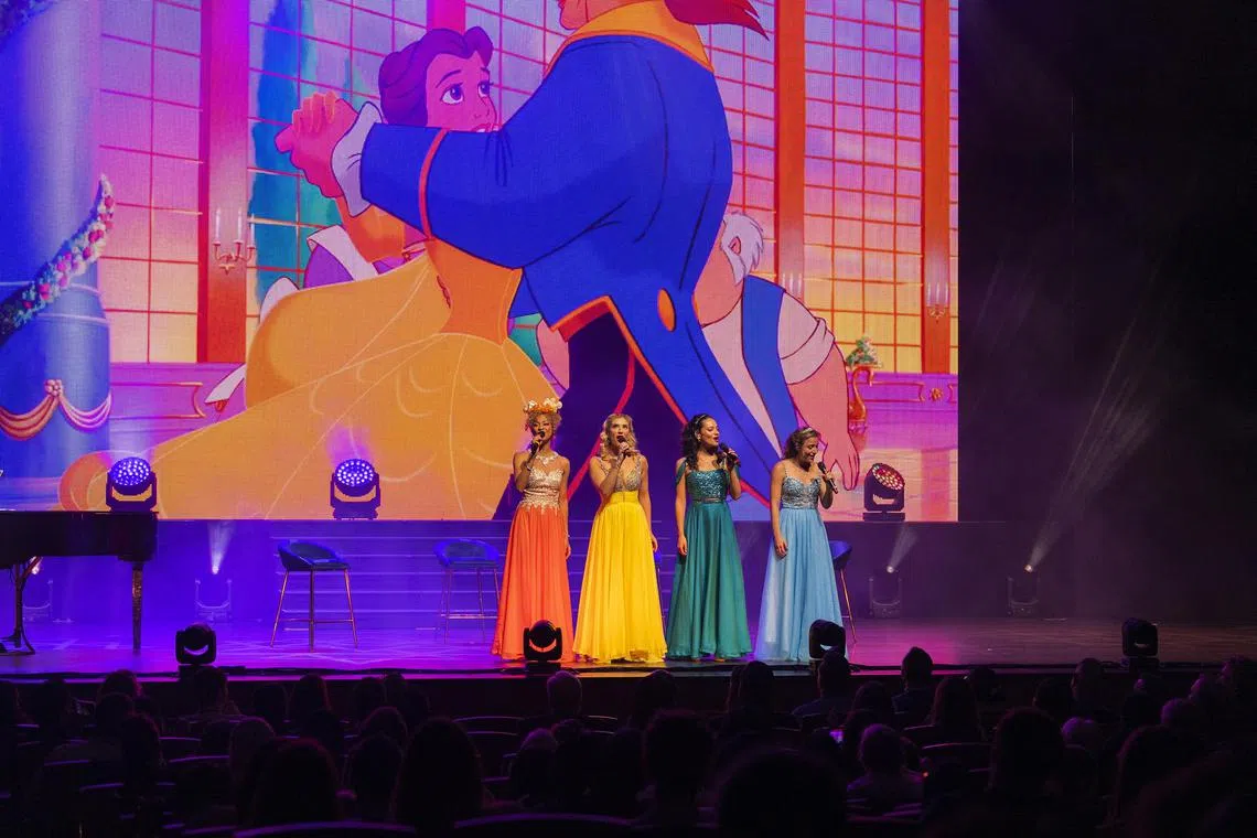 Hear Broadway stars belt out popular Disney songs at the Esplanade Theatre.