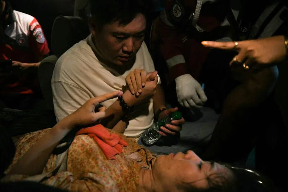 Ms Phyu Lay Khaing was rescued from the rubble of the collapsed Sky Villa Condo apartment building in Mandalay on March 29.