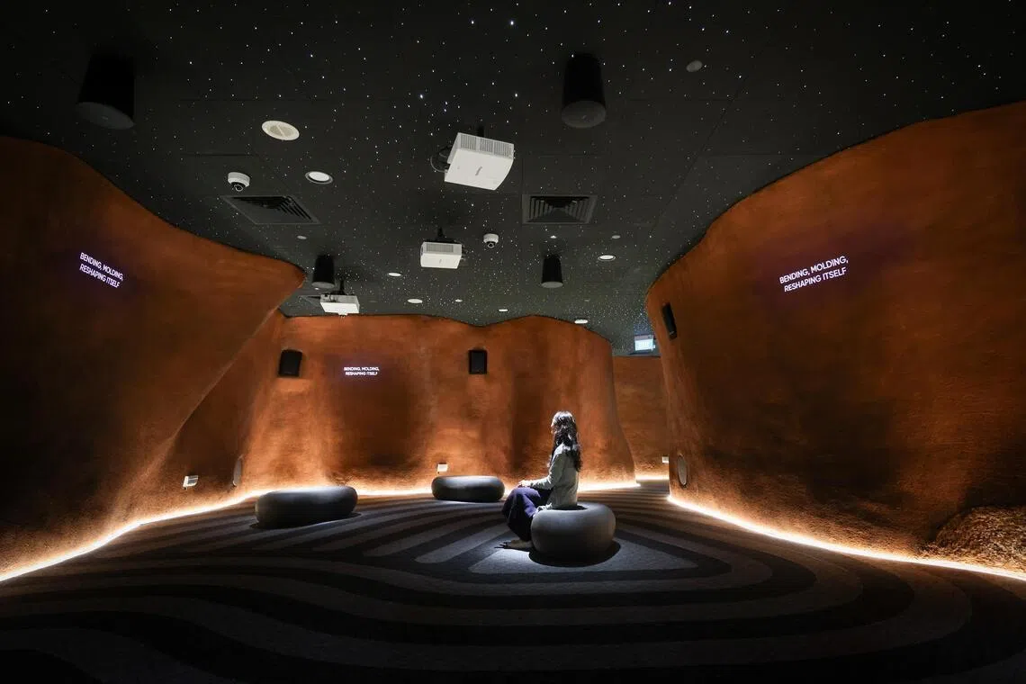 The Sound Cave at level two features the second soundtrack, Nature, in an immersive aural and visual experience.