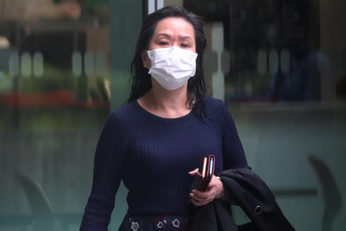 Wong Oi Ling was sentenced to two years and two months’ jail after she pleaded guilty to two counts of cheating and one of theft.