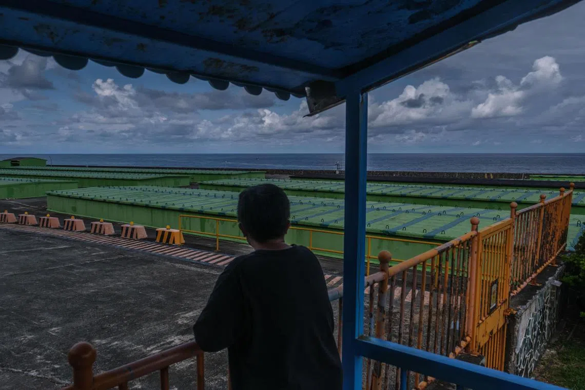 The nuclear waste dump site on the volcanic island of Lanyu, traditional home of the indigenous Tao tribe, in Taiwan, Aug 18, 2022. The dump, which has created a generation of indigenous activists, serves as a painful reminder for the tribe of the governmentÕs broken promises, and a symbol of their long struggle for greater autonomy. (Lam Yik Fei/The New York Times)