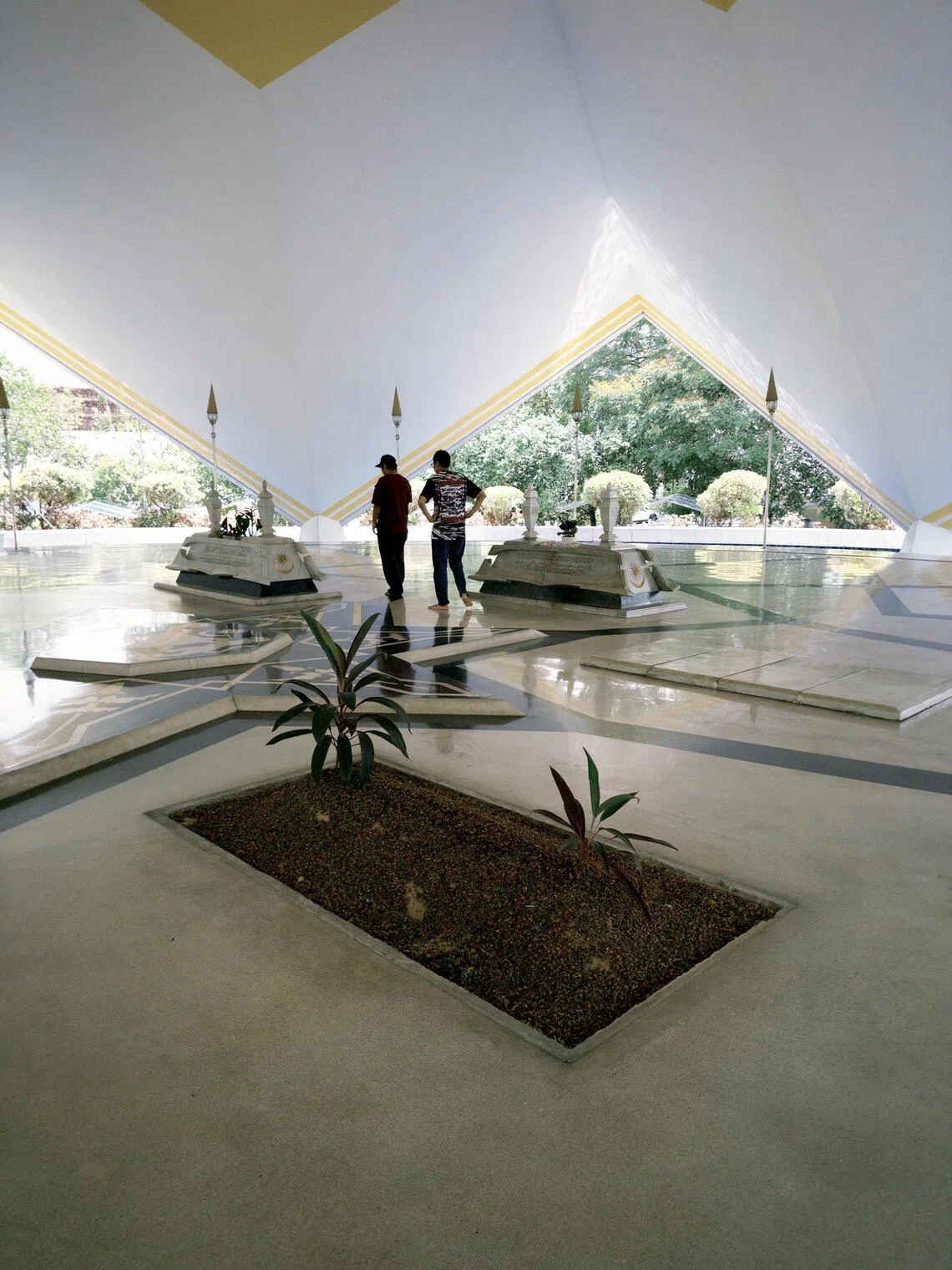 The grave of former Prime Minister Abdullah Ahmad Badawi at the Heroes’ Mausoleum at the National Mosque in Kuala Lumpur, in May 2026.