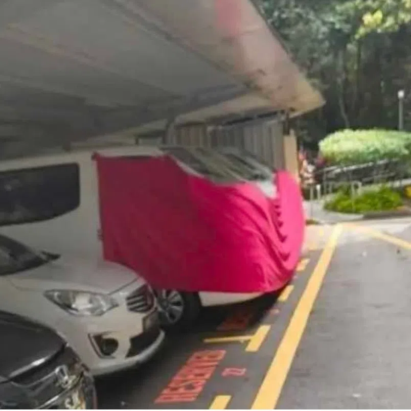 Graffiti was seen on at least three parked vehicles in Salvation Army's Upper Bukit Timah premises.