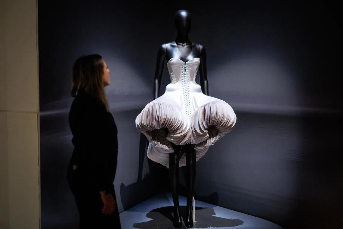 A creation by Schiaparelli at the exhibition, which runs till November. 