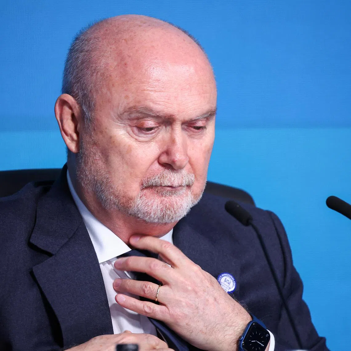 OSCE Secretary General Feridun Sinirlioglu attends the 31st Organization for Security and Co-operation in Europe (OSCE) Ministerial Council, in Ta'Qali, Malta, December 6, 2024. REUTERS/Florion Goga