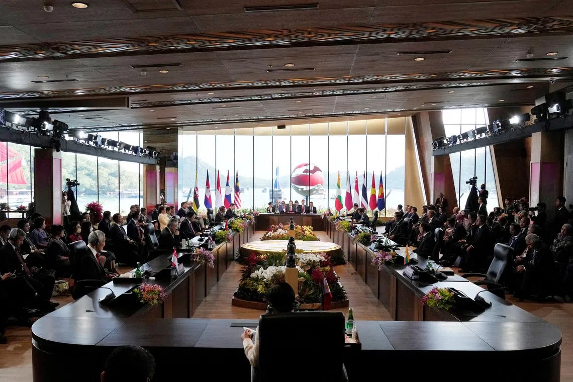 ASEAN leaders attend the 42nd ASEAN Summit in Labuan Bajo, East Nusa Tenggara province, Indonesia, May 10, 2023. Achmad Ibrahim/Pool via REUTERS