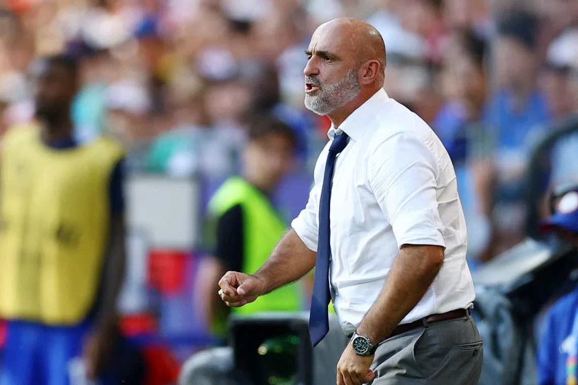 Soccer Football - Euro 2024 - Group D - France v Poland - Dortmund BVB Stadion, Dortmund, Germany - June 25, 2024 Poland coach Michal Probierz reacts REUTERS/Kacper Pempel