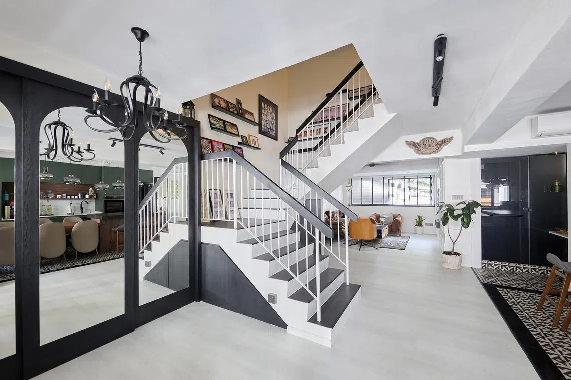 This 1,550 sq ft executive maisonette in Woodlands Drive belongs to the interior designer's sister and brother-in-law.