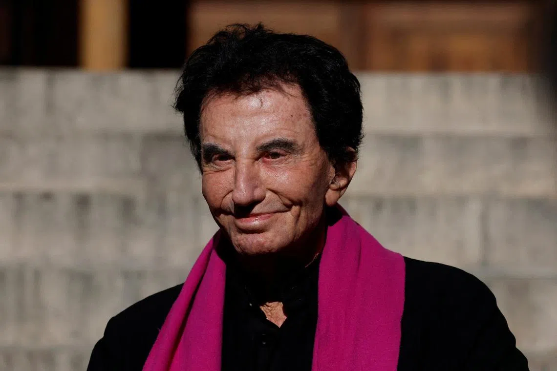 FILE PHOTO: Jack Lang leaves after the funeral service for the late Tunisian-born Italian cinema star Claudia Cardinale at the Church of Saint-Roch in Paris, France, September 30, 2025. REUTERS/Stephanie Lecocq/File Photo
