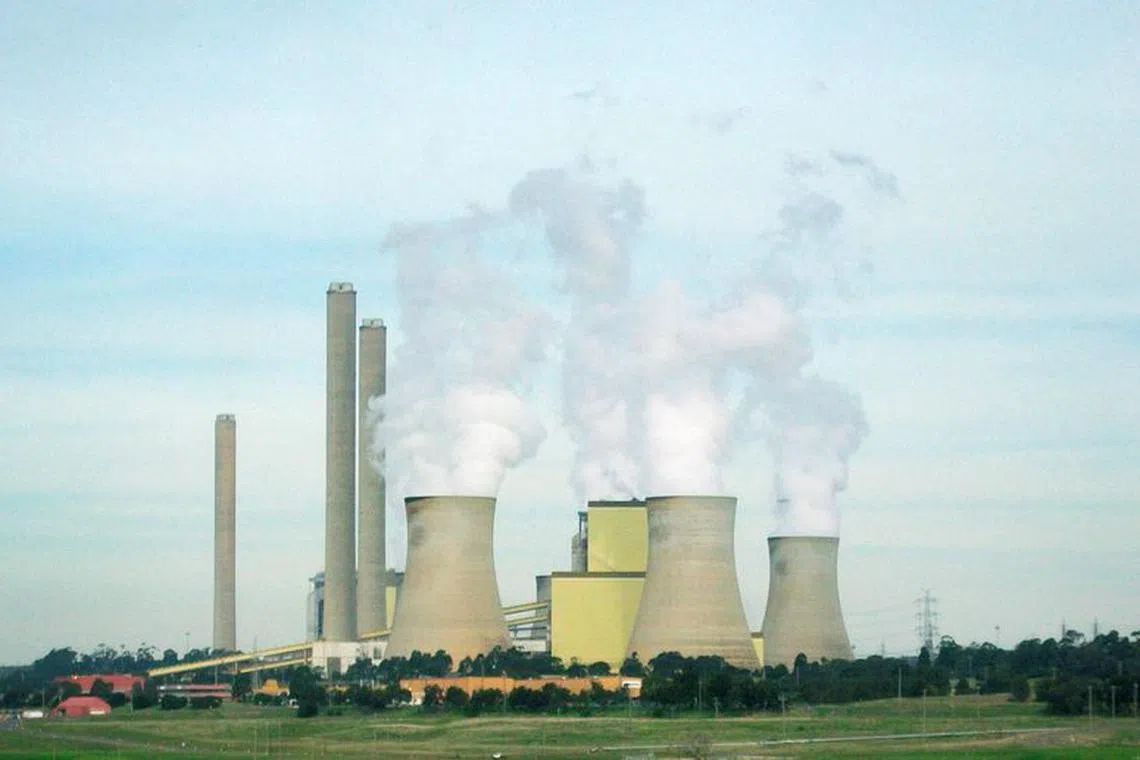 Vapour rises from cooling towers at the Loy Yang coal fired power station, about 150 km (93 miles) east of Melbourne in Victoria state April 2, 2012. REUTERS/Sonali Paul/File Photo