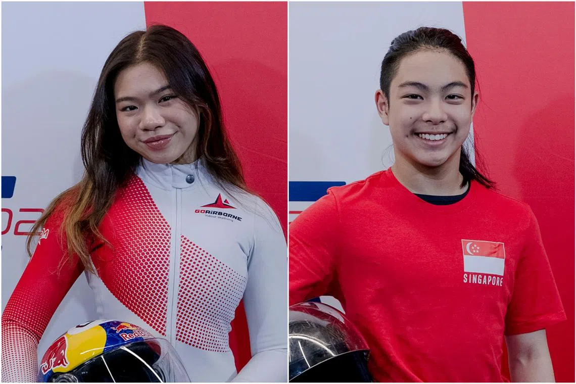 Kyra Poh (left) and Kai Minejima Lee.