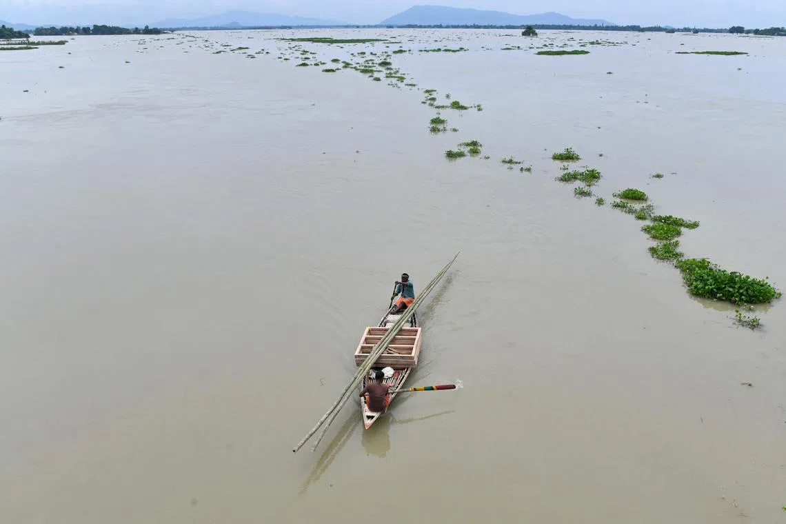 Floods and landslides are common in Assam due to seasonal monsoon showers almost every year.