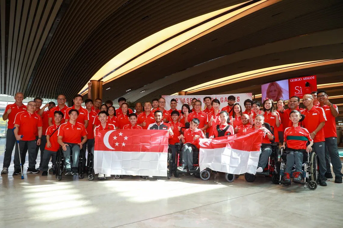 ST20230531_202364403934/kkpara31/Ryan Chiong

Singapore contingent send-off for June 3-9 Asean Para Games in Cambodia on May 31, 2023.