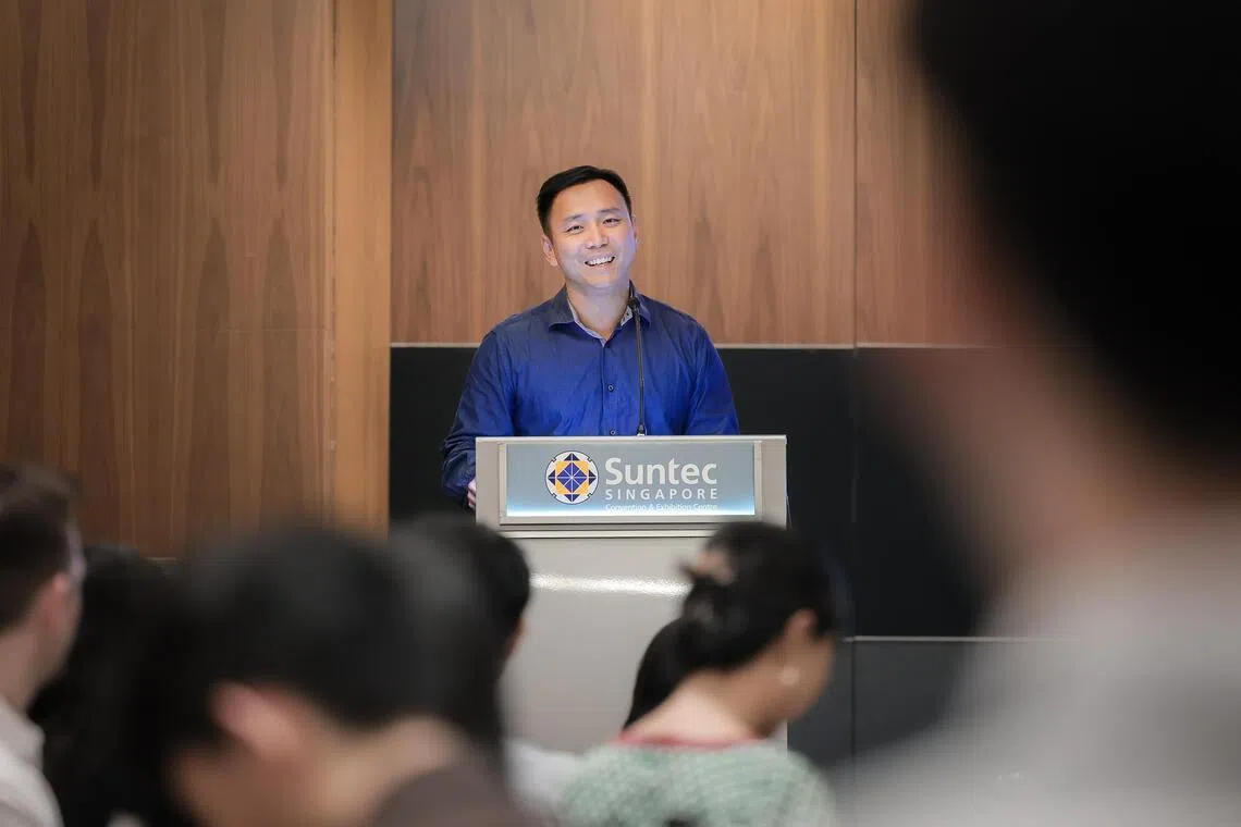 Goh Pei Ming, Minister of State for Social and Family Development, speaks at an engagement session on “Supporting Persons with Disabilities in Employment”, on July 10.