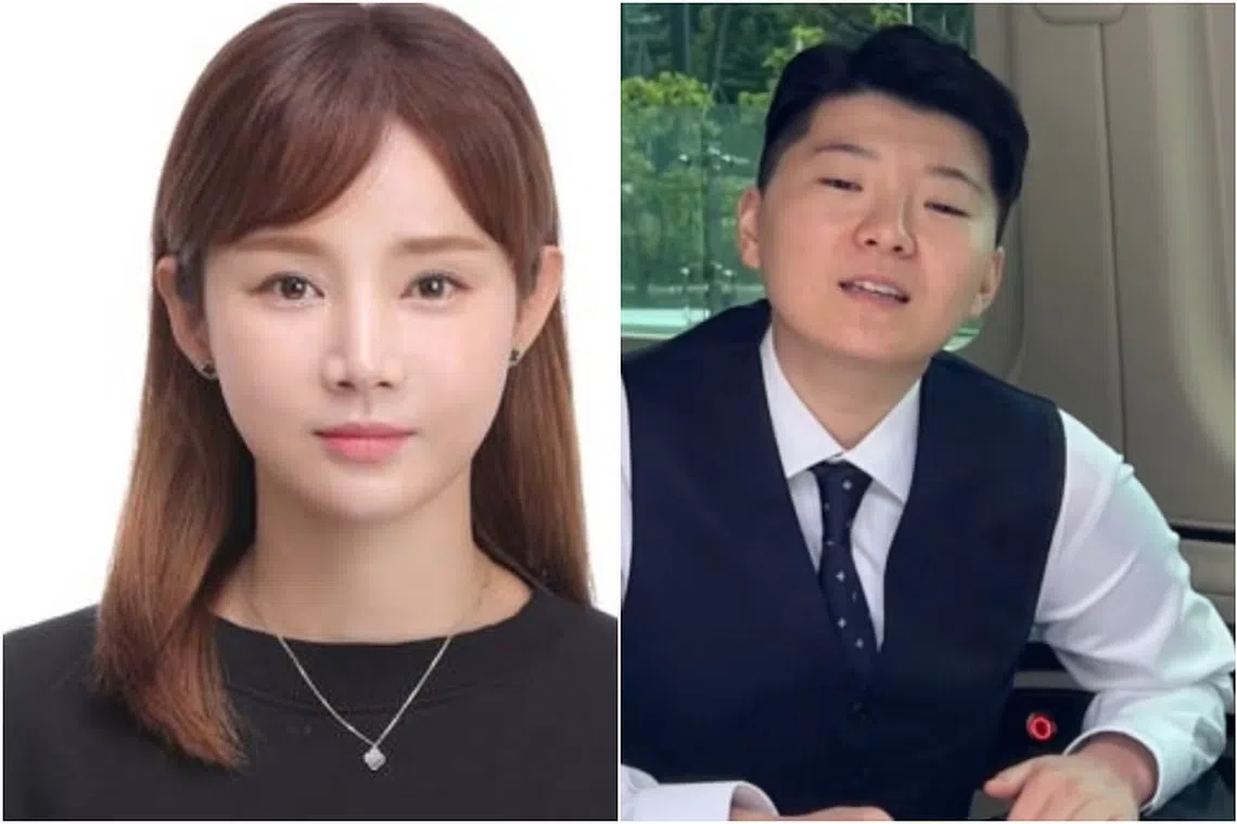 The saga surrounding fencing star Nam Hyun-hee (left) and her ex-fiance Jeon Cheong-jo blossomed into a meme that went viral here.