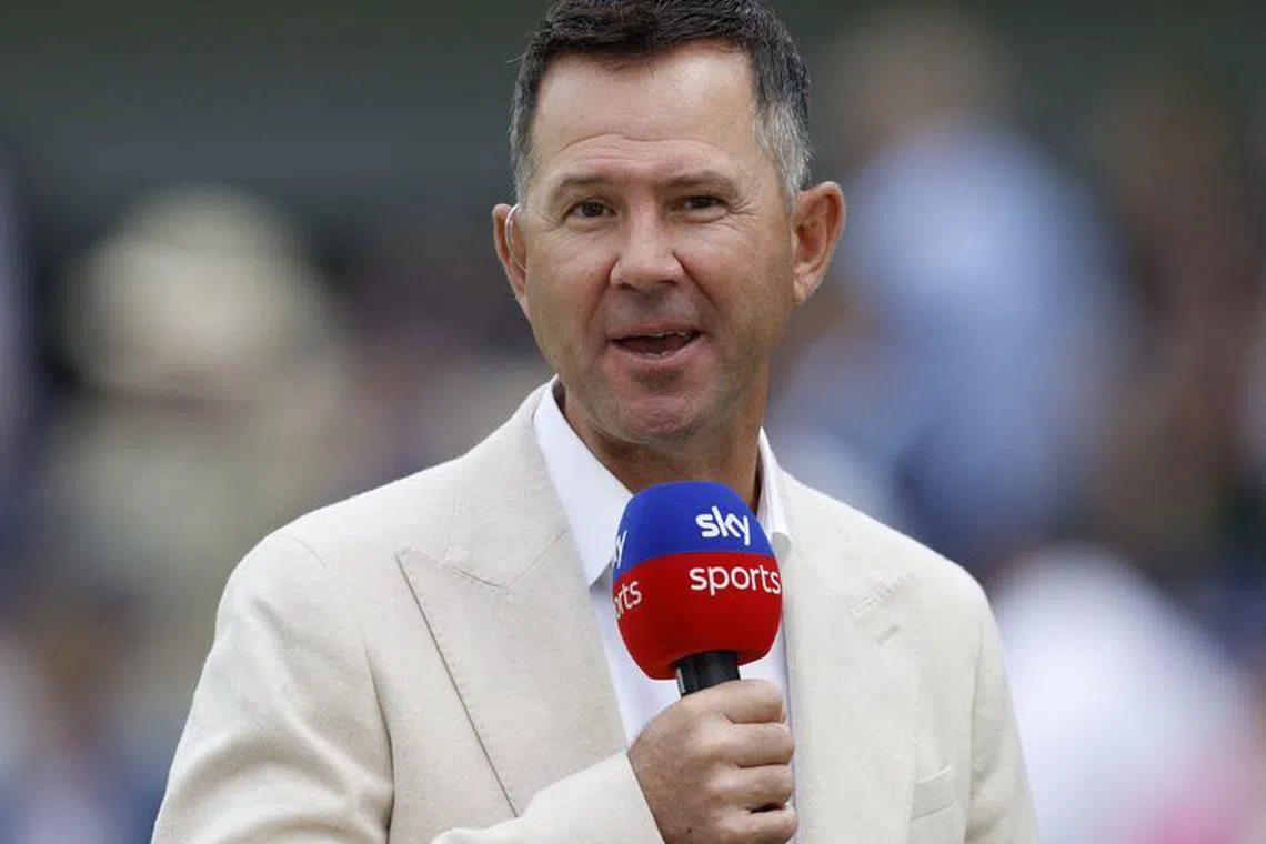 FILE PHOTO: Cricket - Ashes - Second Test - England v Australia - Lord's Cricket Ground, London, Britain - June 28, 2023 Former player and TV pundit Ricky Ponting before the start of the second test Action Images via Reuters/Peter Cziborra/File Photo