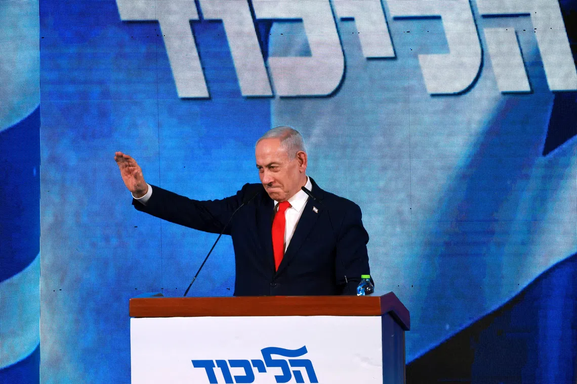 With nearly 93% of votes counted, Israeli Prime Minister Benjamin Netanyahu’s nationalist-religious bloc held a modest lead in seats.
