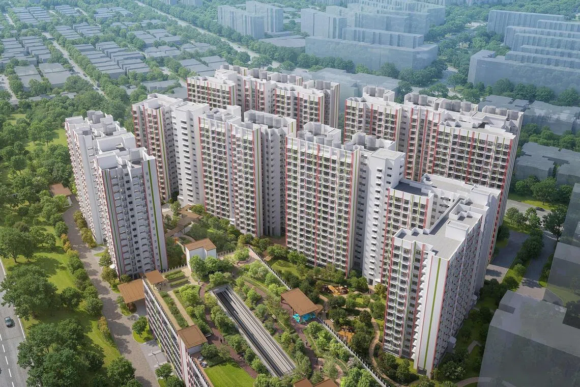 Application rates for some projects where two-room flexi flats were offered, such as Woodgrove Acres (pictured) in Woodlands, went as high as 19.3 during the latest BTO launch in June.