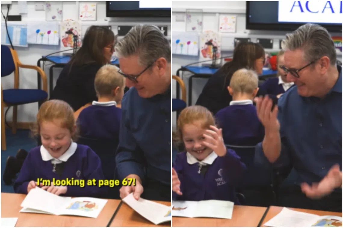 British Prime Minister Keir Starmer had spontaneously performed a playground craze that teachers at the school have been trying to stamp out.