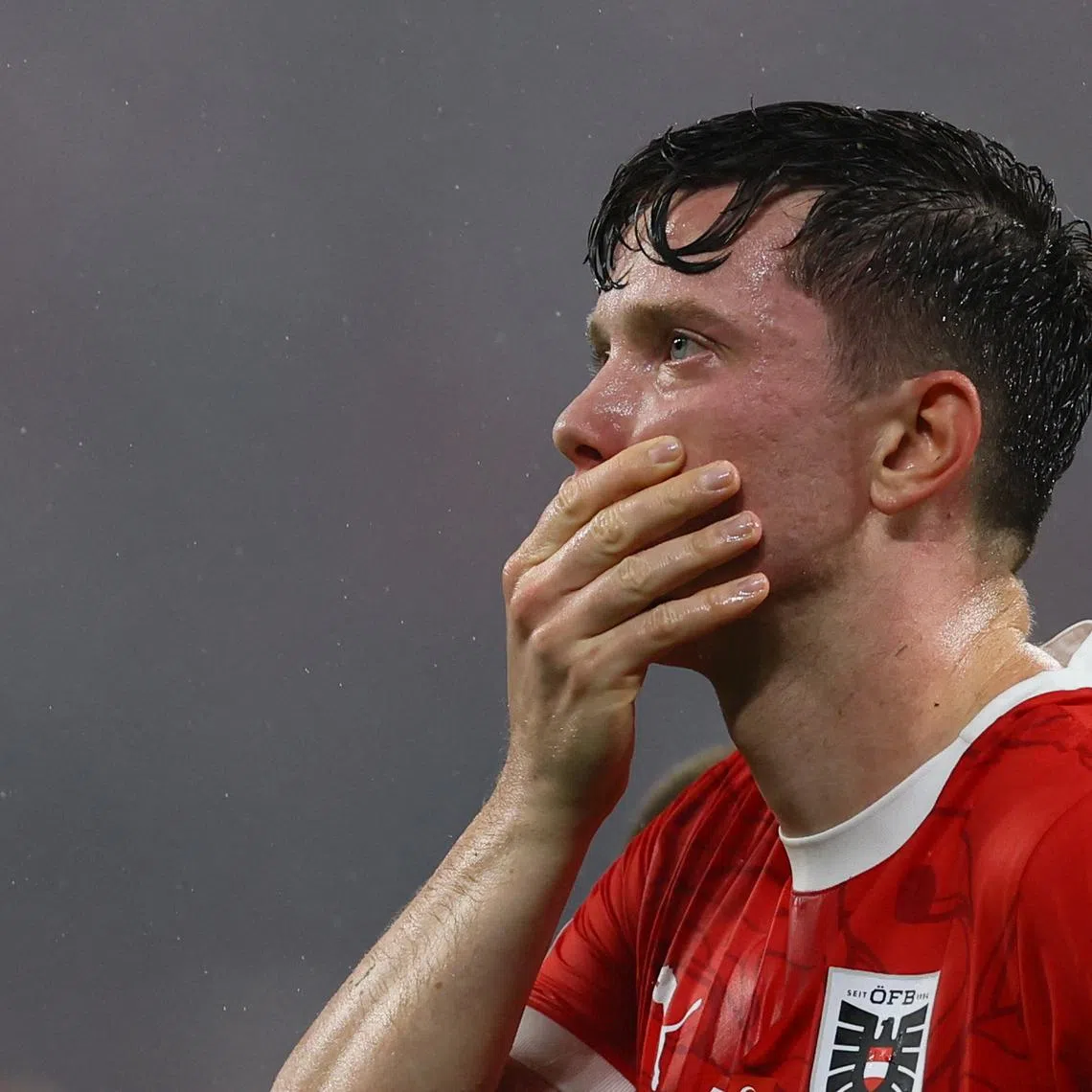 Soccer Football - Euro 2024 - Round of 16 - Austria v Turkey - Leipzig Stadium, Leipzig, Germany - July 2, 2024 Austria's Michael Gregoritsch looks dejected after the match REUTERS/Thilo Schmuelgen