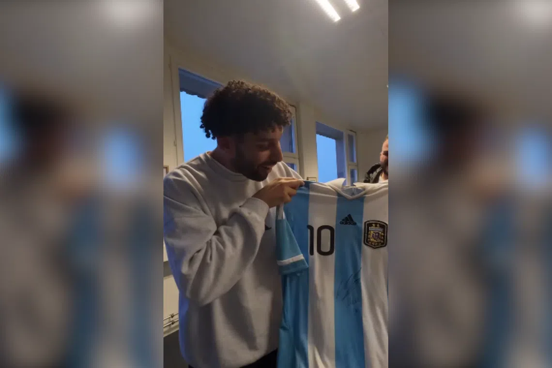 Herman Jagpal has traded up to a collection of items worth an estimated NZ$83,000 (S$62,000), including a shirt signed by Argentine football legend Diego Maradona.