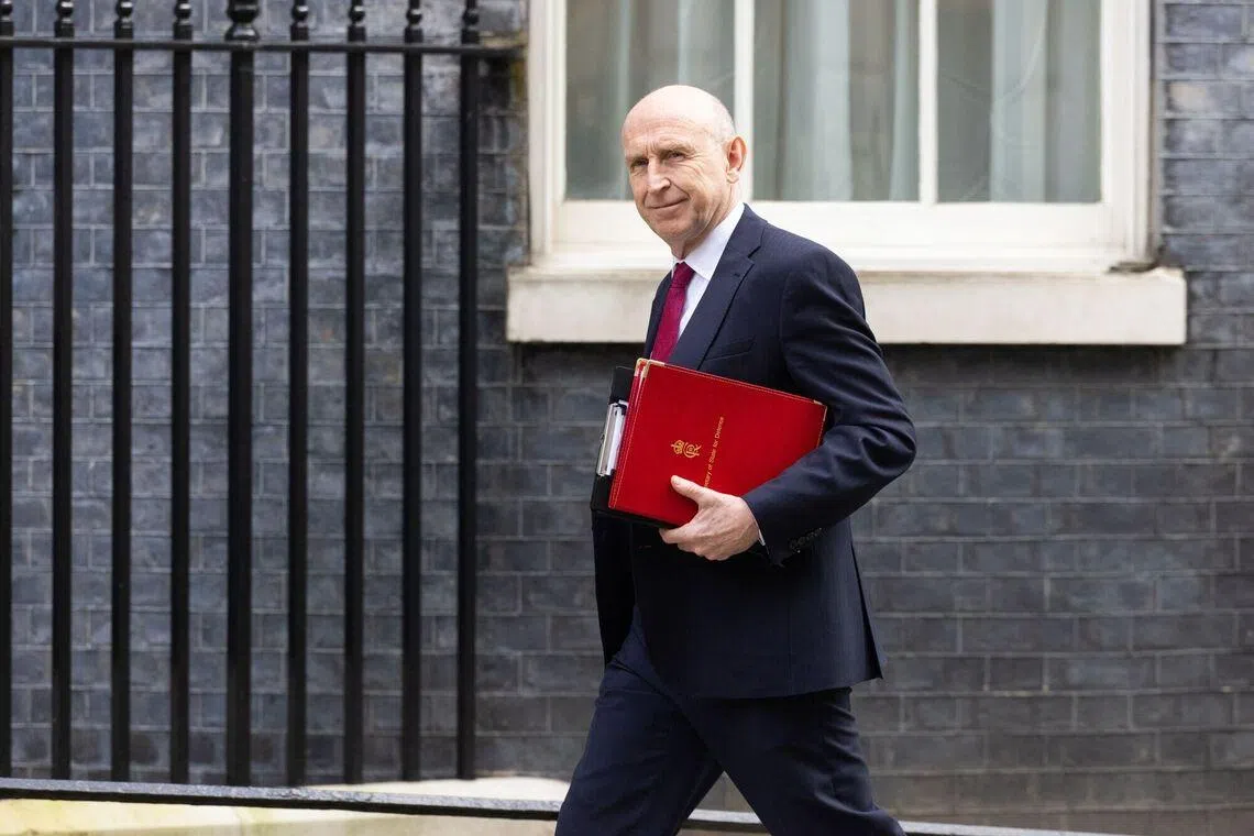 British Defence Minister John Healey suggested that Russia was influencing Iran's use of drone attacks in the war.
