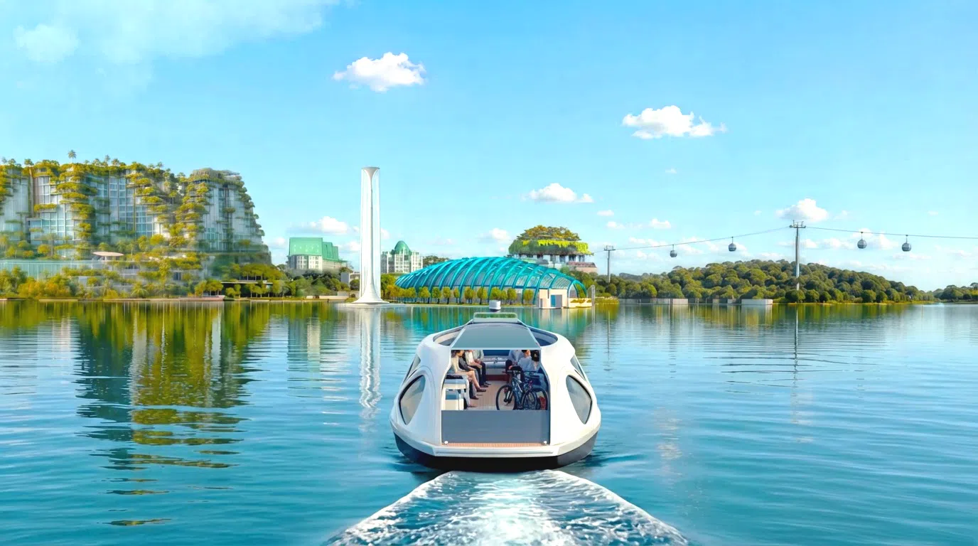 A water taxi service for the Sentosa area is being explored.