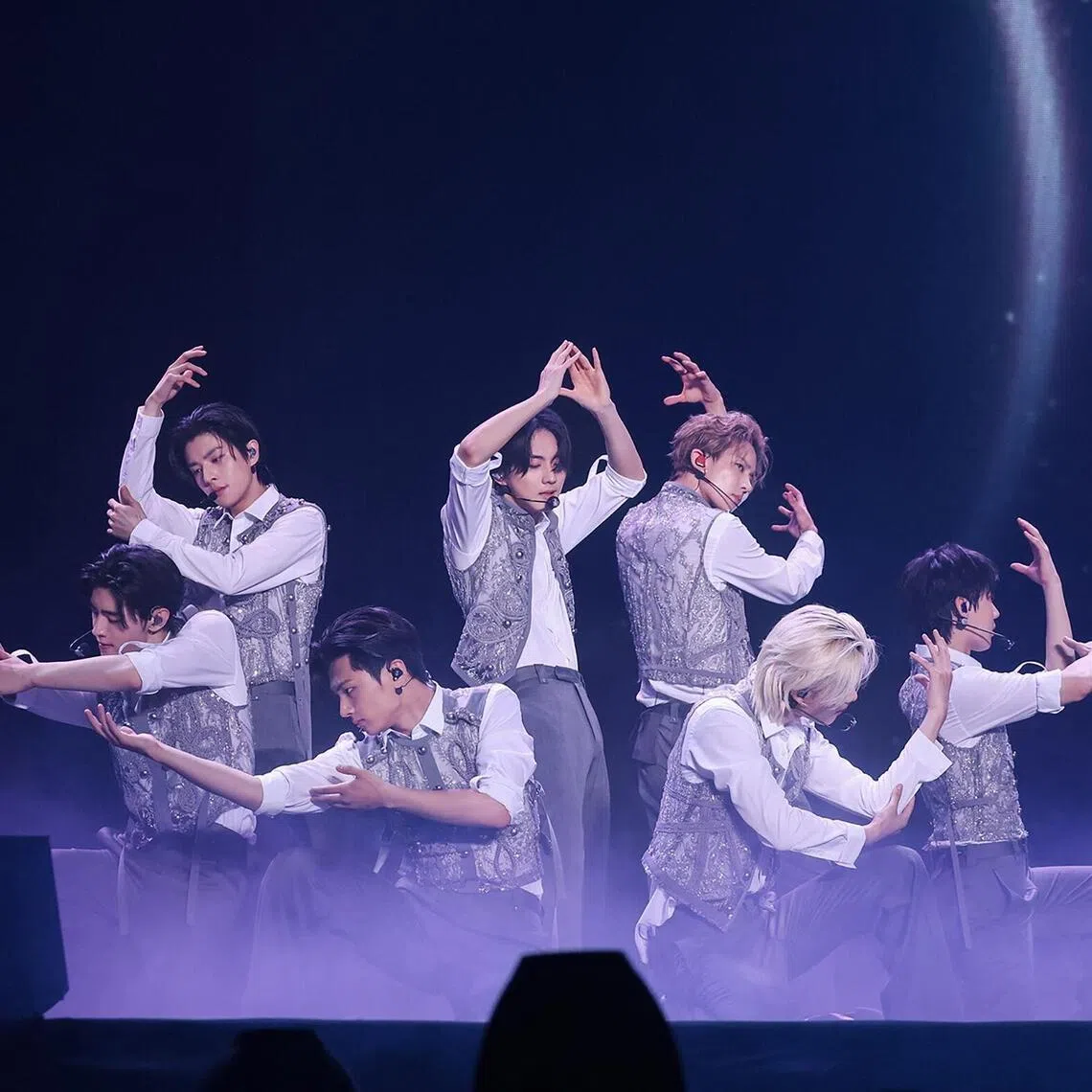 K-pop boy band Enhypen played their Walk The Line world tour concert at the Singapore Indoor Stadium on Oct 3, 2025.