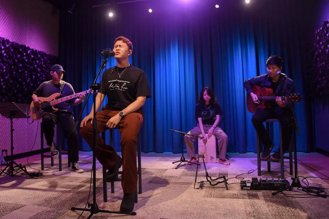 Home-grown singer-songwriter Rangga Jones (foreground) is one of the international line-up of artistes performing at Music Matters Live 2024.