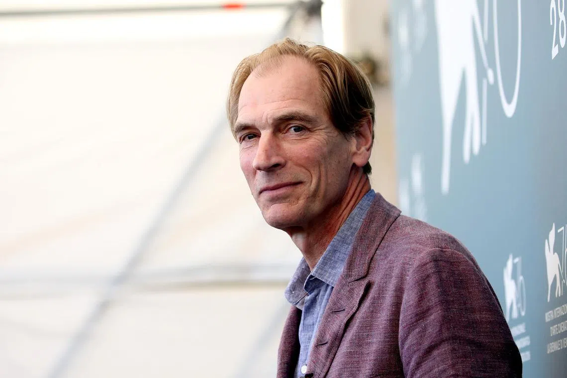 Actor Julian Sands attends The Painted Bird photocall during the 76th Venice Film Festival on Sept 3, 2019, in Venice, Italy.