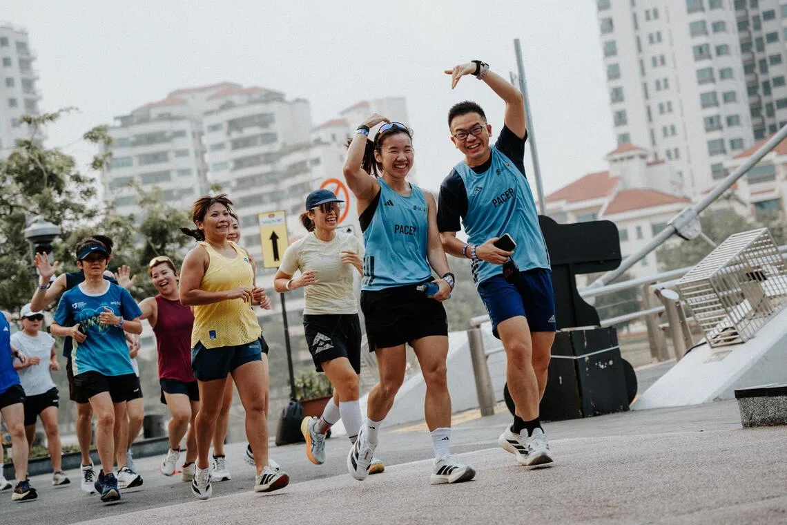 anhaze20 - The Oct 10 sessions of Lion City Road Runners were shortened amid the haze. This is a weekly training programme that helps runners build up their mileage ahead of the BYD Singapore International Marathon presented by adidas. On Oct 10, planned distances of 24km and 18km were reduced to 12km and 9km, respectively. The Oct 17 session was cancelled.

CREDIT: BYD Singapore International Marathon