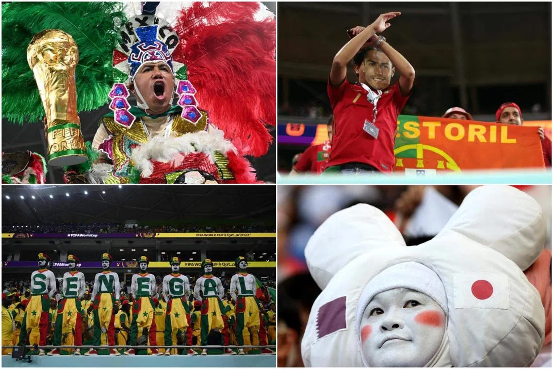 Fans at the Qatar World Cup have entertained off the pitch with their unique and colourful costumes.