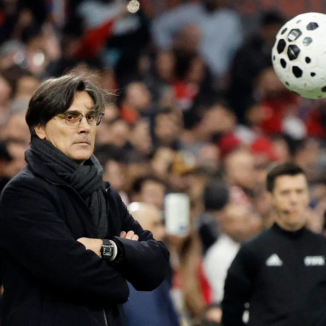 Soccer Football - FIFA World Cup - UEFA Qualifiers - Semi Final - Turkey v Romania - Tupras Stadyumu, Istanbul, Turkey - March 26, 2026   Turkey coach Vincenzo Montella reacts REUTERS/Kemal Aslan
