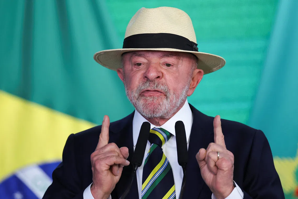 Brazil's President Luiz Inacio Lula da Silva speaks during a ceremony at the Planalto Palace in Brasilia, Brazil, September 3, 2026. REUTERS/Adriano Machado