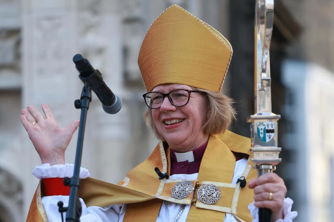 ‘Here I am’: Mullally enthroned as first female Archbishop of Canterbury