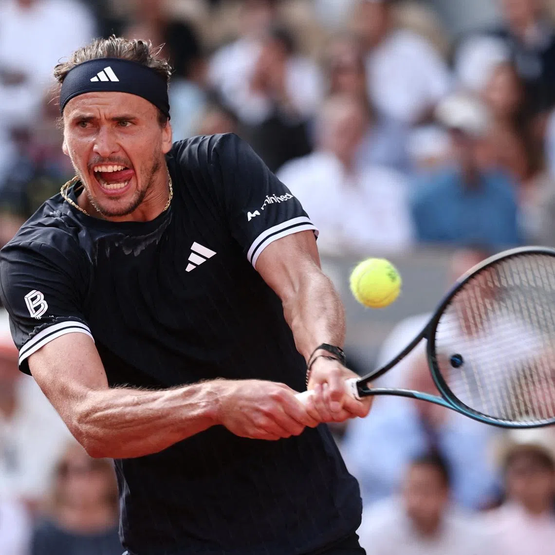 Tennis - French Open - Roland Garros, Paris, France - June 7, 2026 Germany's Alexander Zverev in action during the final against Italy's Flavio Cobolli REUTERS/Benoit Tessier