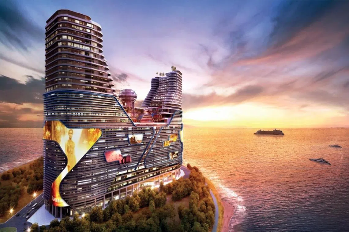 Harbour City is a five million square-foot project in Melaka comprising a mall, theme park and three hotel blocks. 