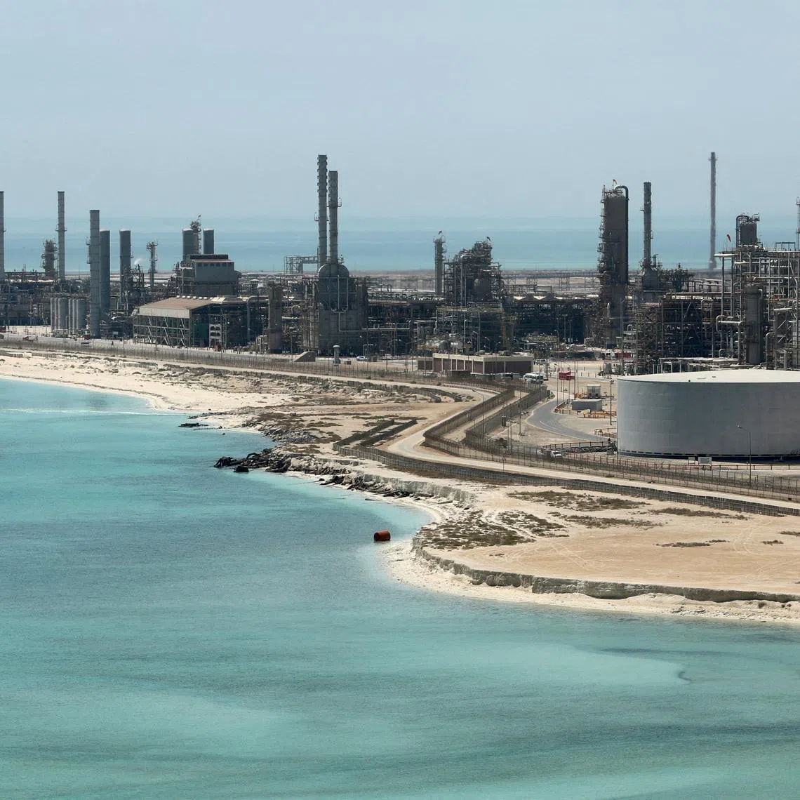 The crash happened near Saudi Aramco’s Ras Natura terminal at Saudi Arabia’s eastern coast.