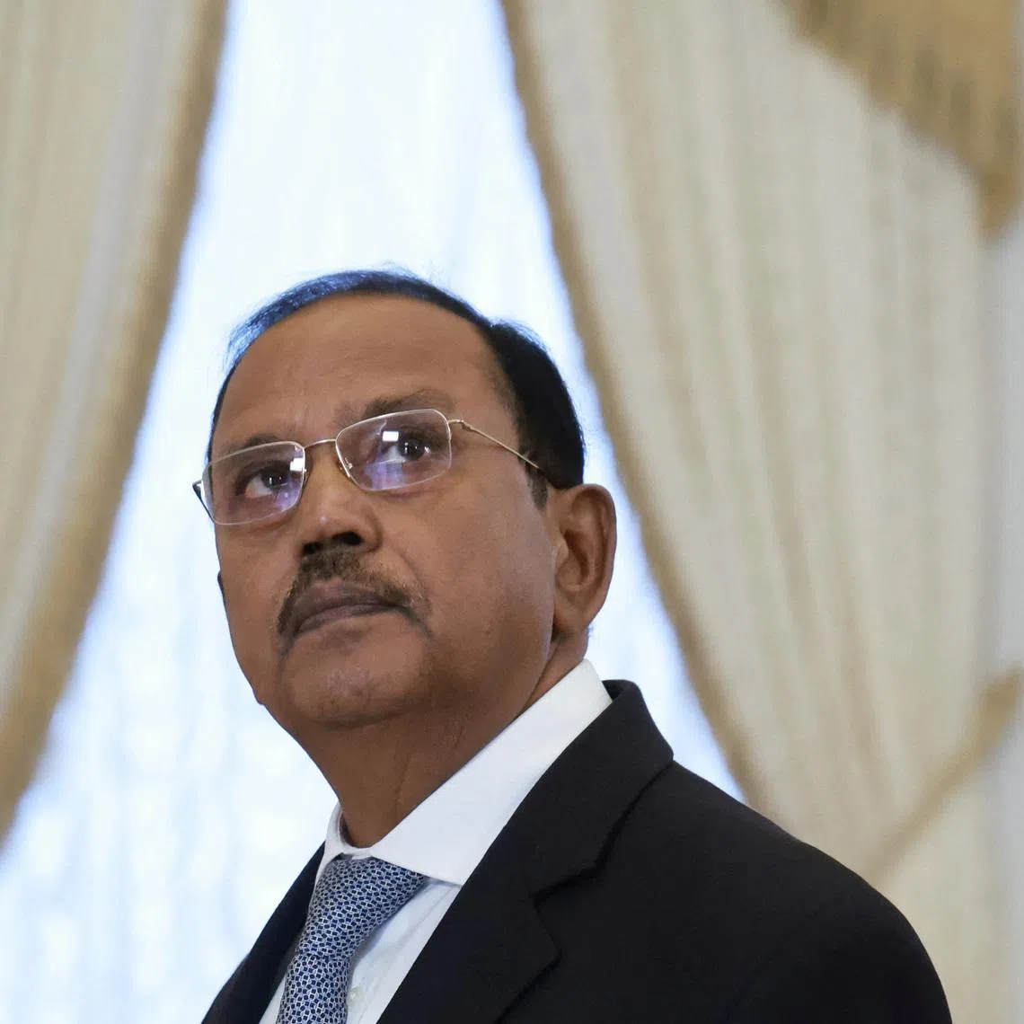 India's National Security Advisor Ajit Doval looks on in Saint Petersburg, Russia September 12, 2024. Sputnik/Vyacheslav Prokofyev/Pool via REUTERS