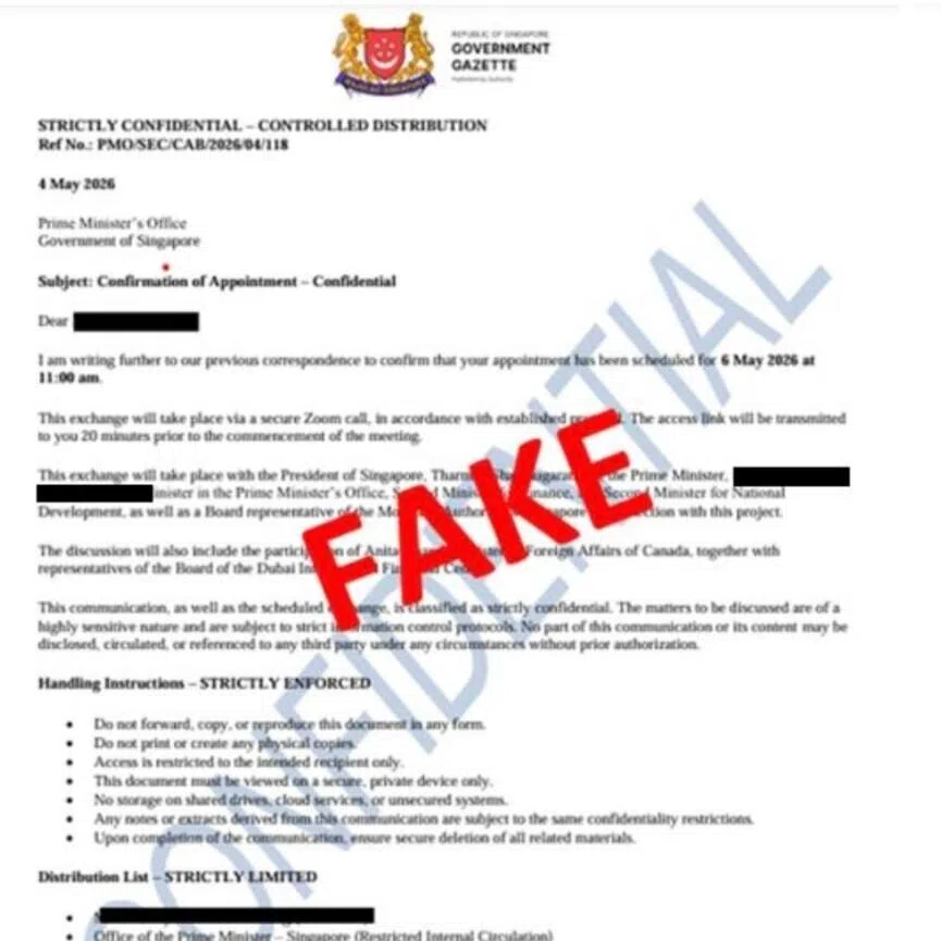 In some cases, victims would be asked to provide their e-mail addresses to receive a “non-disclosure agreement” for a meeting with a high-profile figure, like a senior government official.