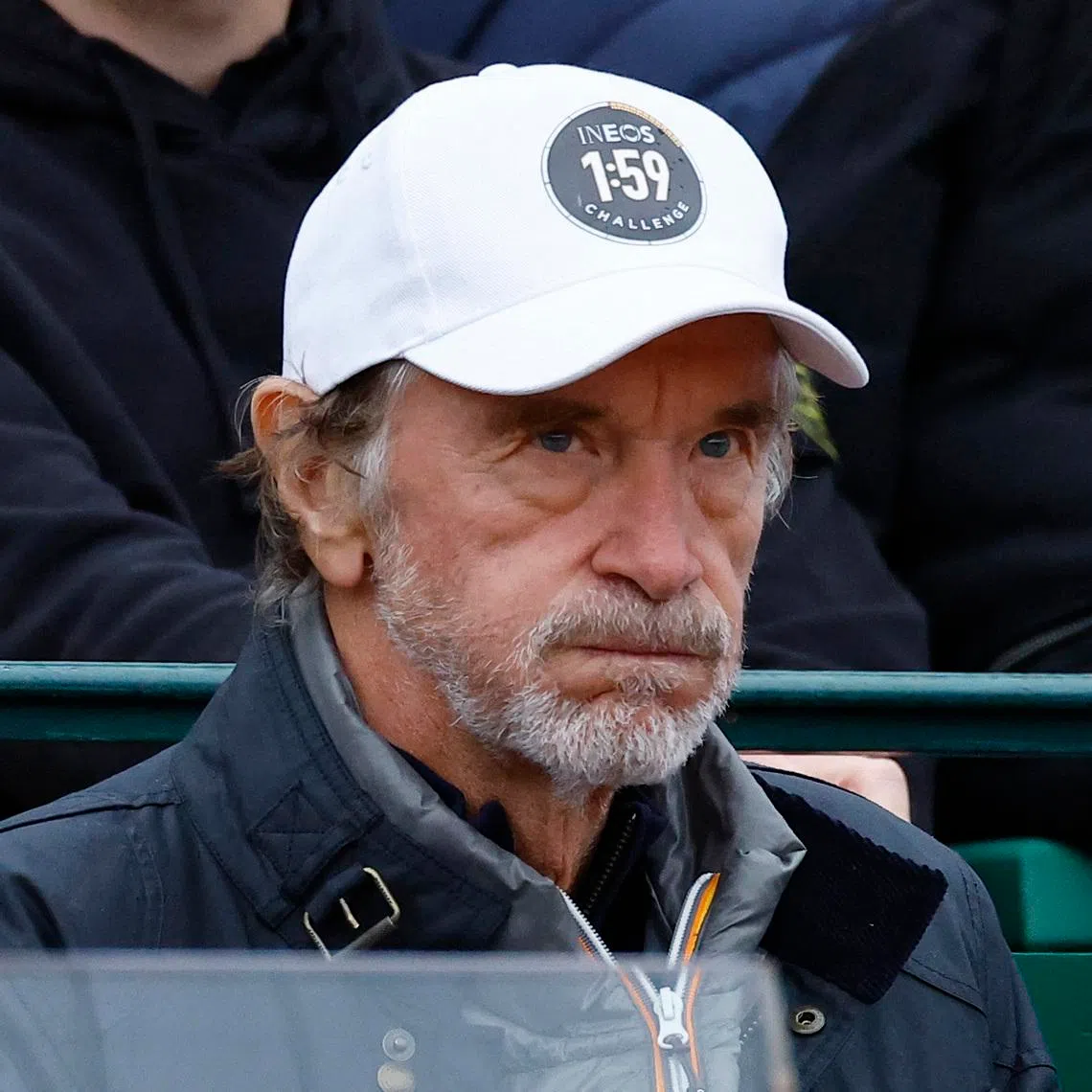Tennis - ATP Masters 1000 - Monte Carlo Masters - Monte-Carlo Country Club, Roquebrune-Cap-Martin, France - April 15, 2023 Ineos chairman Jim Ratcliffe watches the semi final between Taylor Fritz of the U.S. and Russia's Andrey Rublev